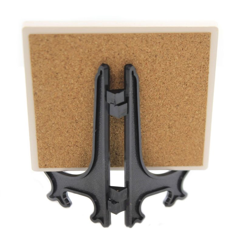 Animal 4.0" Bulldog Cork Back Coaster Easel Sjt Enterprises  -  Coasters