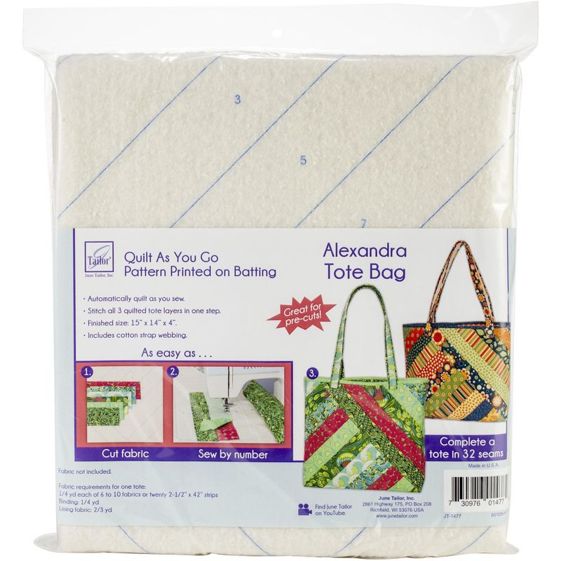 June Tailor Quilt As You Go Tote Bag-Alexandra 15"X14"X14"