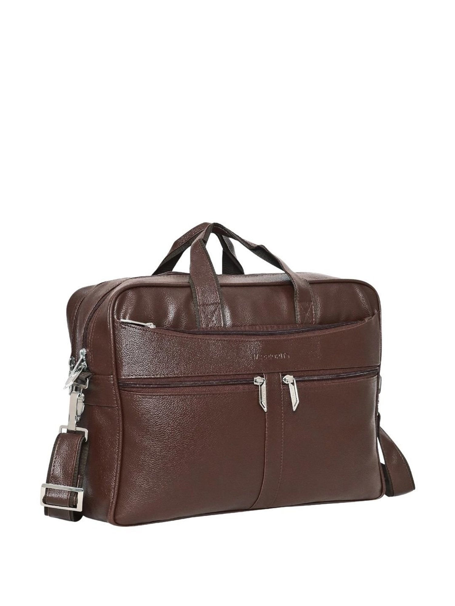 Priority Brown Synthetic Large Messenger Bag