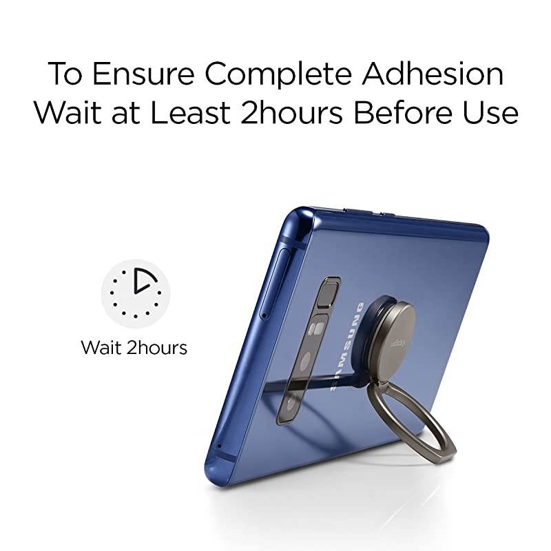 Style Ring 360 Cell Phone RingPhone GripStandHolder for All Phones and Tablets Compatible with Magnetic Car Mount Gun Metal