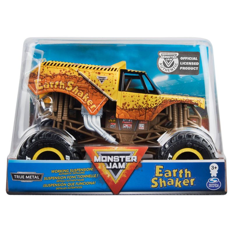 Monster Jam Official Earth Shaker Monster Truck Diecast Vehicle -1:24 Scale