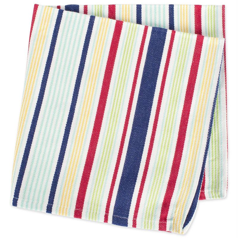 6pk Cotton Primary Striped Napkins - Design Imports