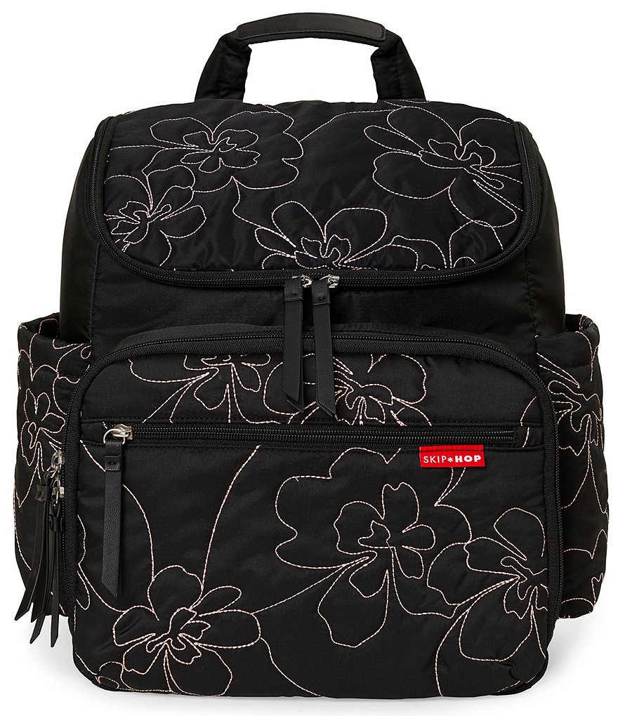 Skip Hop Floral Embroidered Forma Backpack Diaper Bag