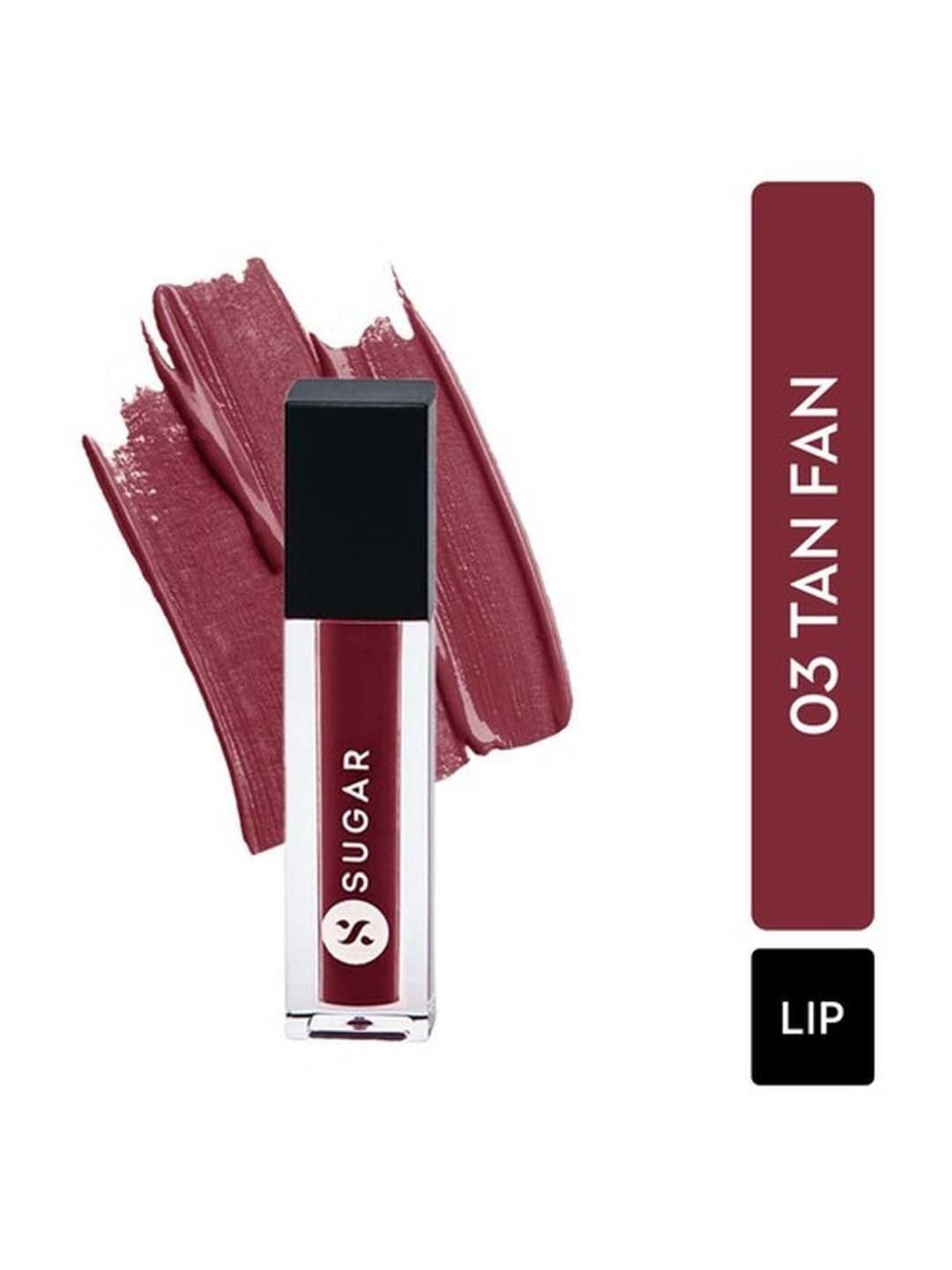 Sugar Cosmetics Smudge Me Not Liquid Mini Lipstick 03 Tan Fan - 1.1 gm