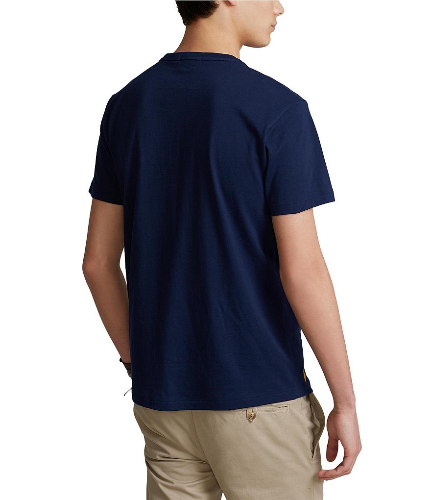 Polo Ralph Lauren Classic-Fit Striped-Logo Jersey T-Shirt