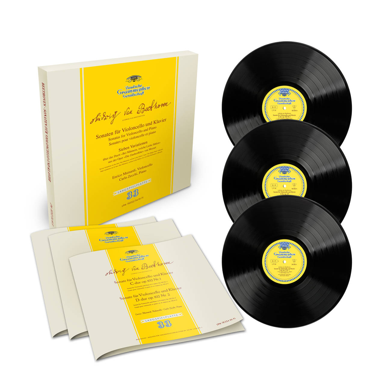 Enrico Mainardi Beethoven - Sonatas For Violoncello And Piano 180g Import 3LP Box Set (Vinyl)