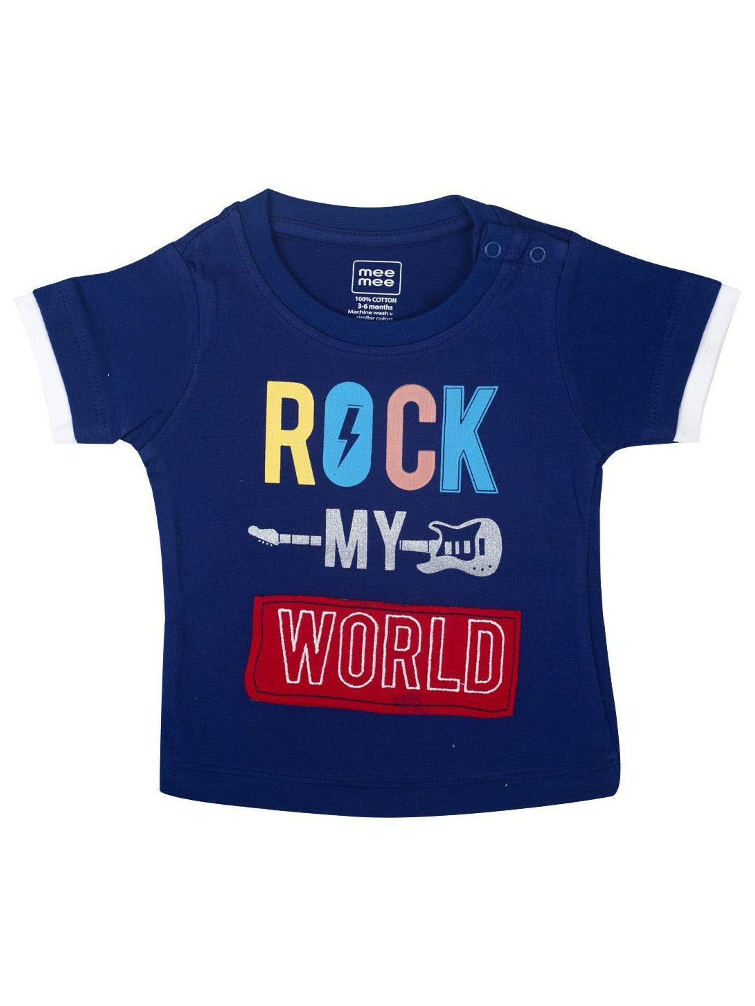 Ed-a-Mamma Baby Green Printed T-Shirt