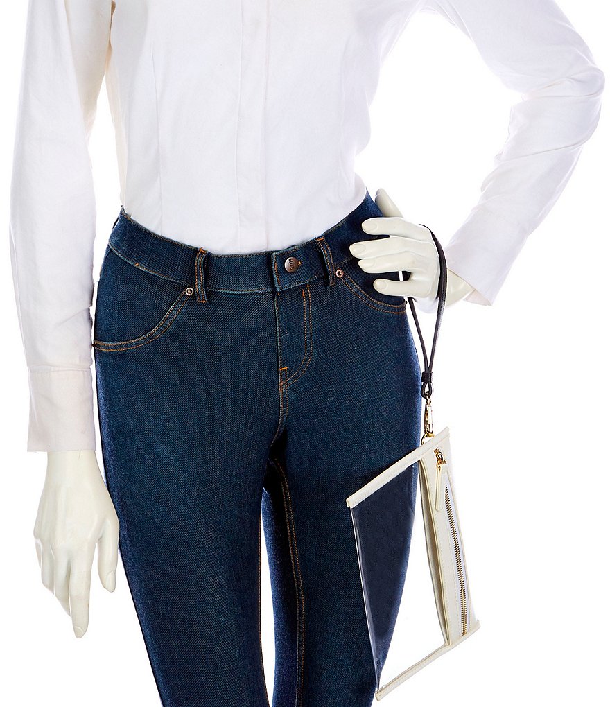 HOBO Link Leather Zip Wristlet