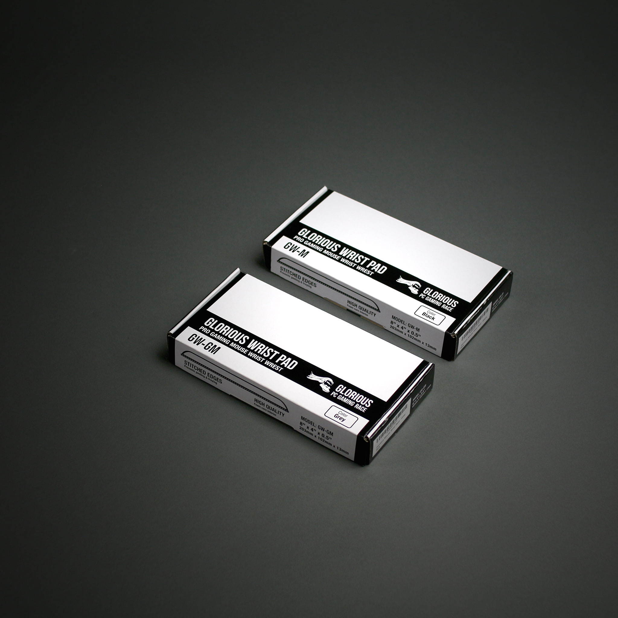 Glorious Gaming SLIM Wrist Pad/Rest - COMPACT SIZE Mechanical Keyboards,Stitched Edges,Ergonomic | 12x4 inches/13mm Thick (GSW-75)