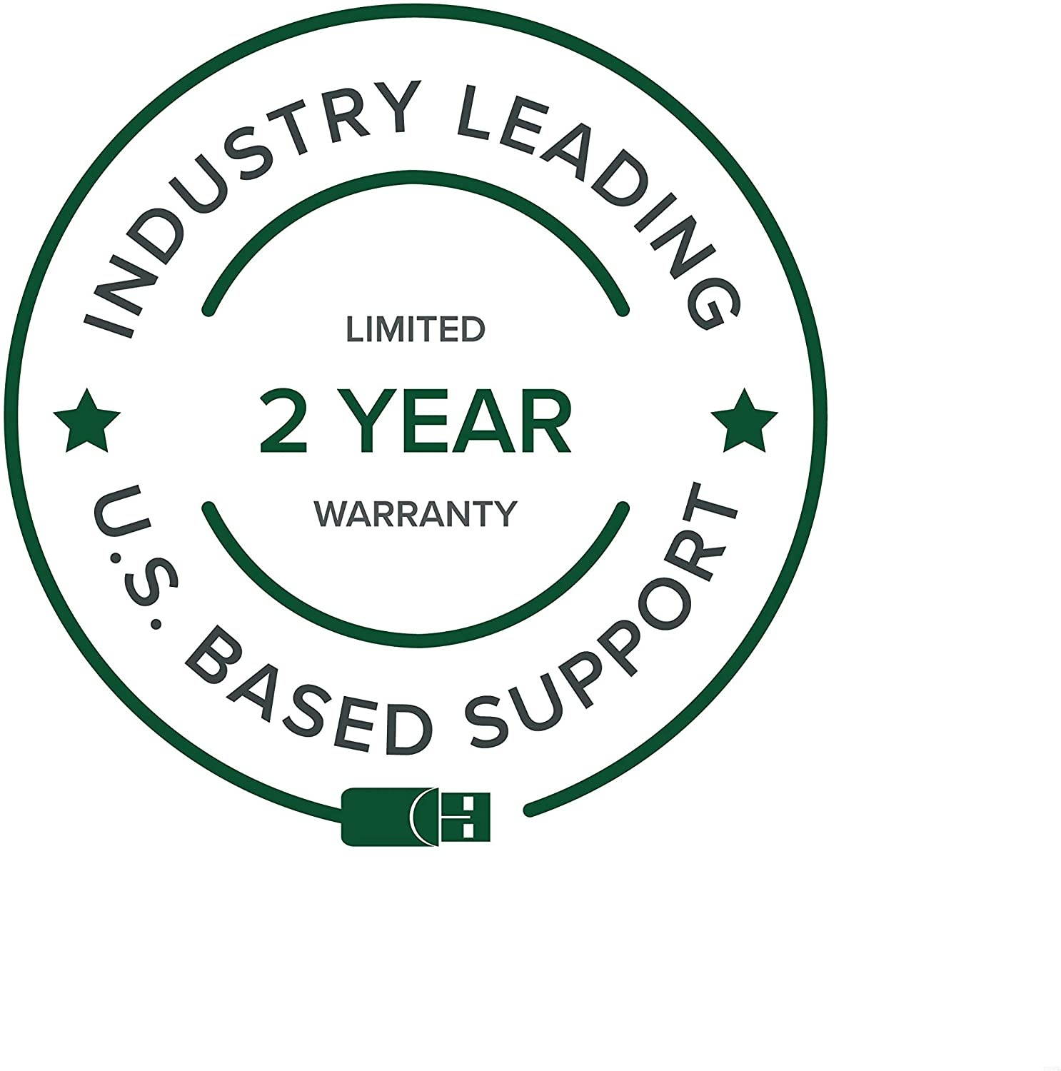 Plugable Thunderbolt 3 Cable 20Gbps Supports 100W (20V 5A) Charging 6.6ft / 2m USB C Compatible [Thunderbolt 3 Certified]