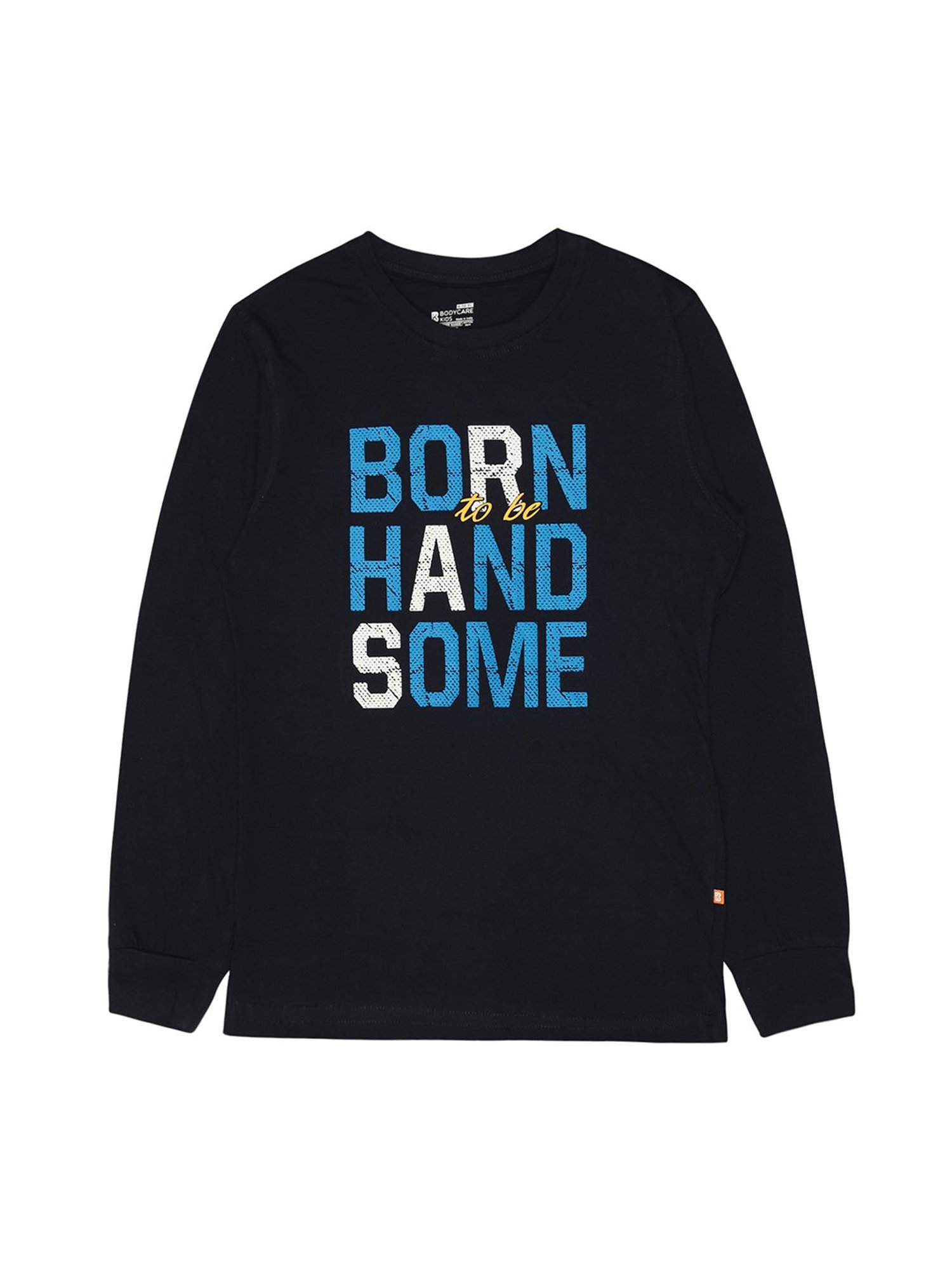 Bodycare Boys Navy Printed Full Sleeves T-Shirt