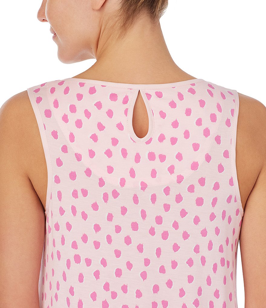 Eileen West Floral Printed Lawn Woven Short Nightgown