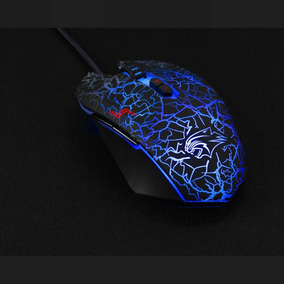 Merdia Dare-u 4000DPI USB Wired Gaming Mouse - 6 LED Color Free Ajust, 7 Programmable Button, Wrangler Upgrade