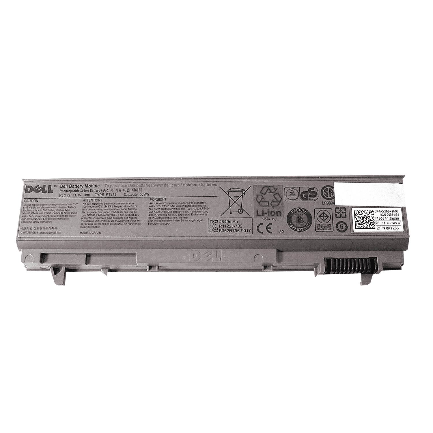 ORIGINAL OEM DELL LATITUDE E6400 E6410 E6500 W1193 KY265 PT434 Battery