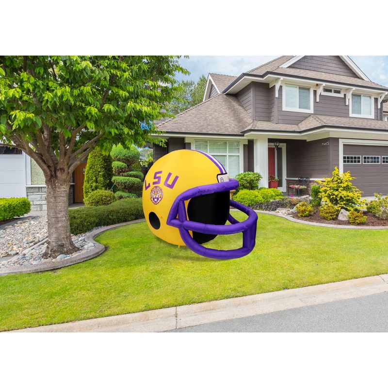 Fabrique NCAA Louisiana State Team Inflatable Helmet   4 ft., 4 ft Tall, Yellow