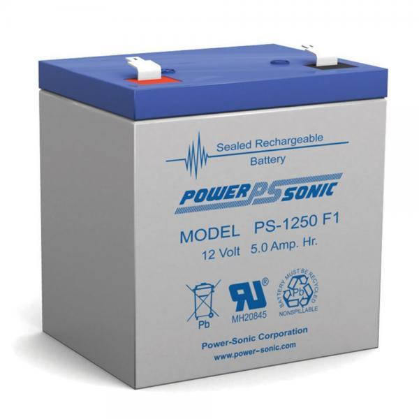 POWER-SONIC PS1250F1 12V 5AMP BATTERY