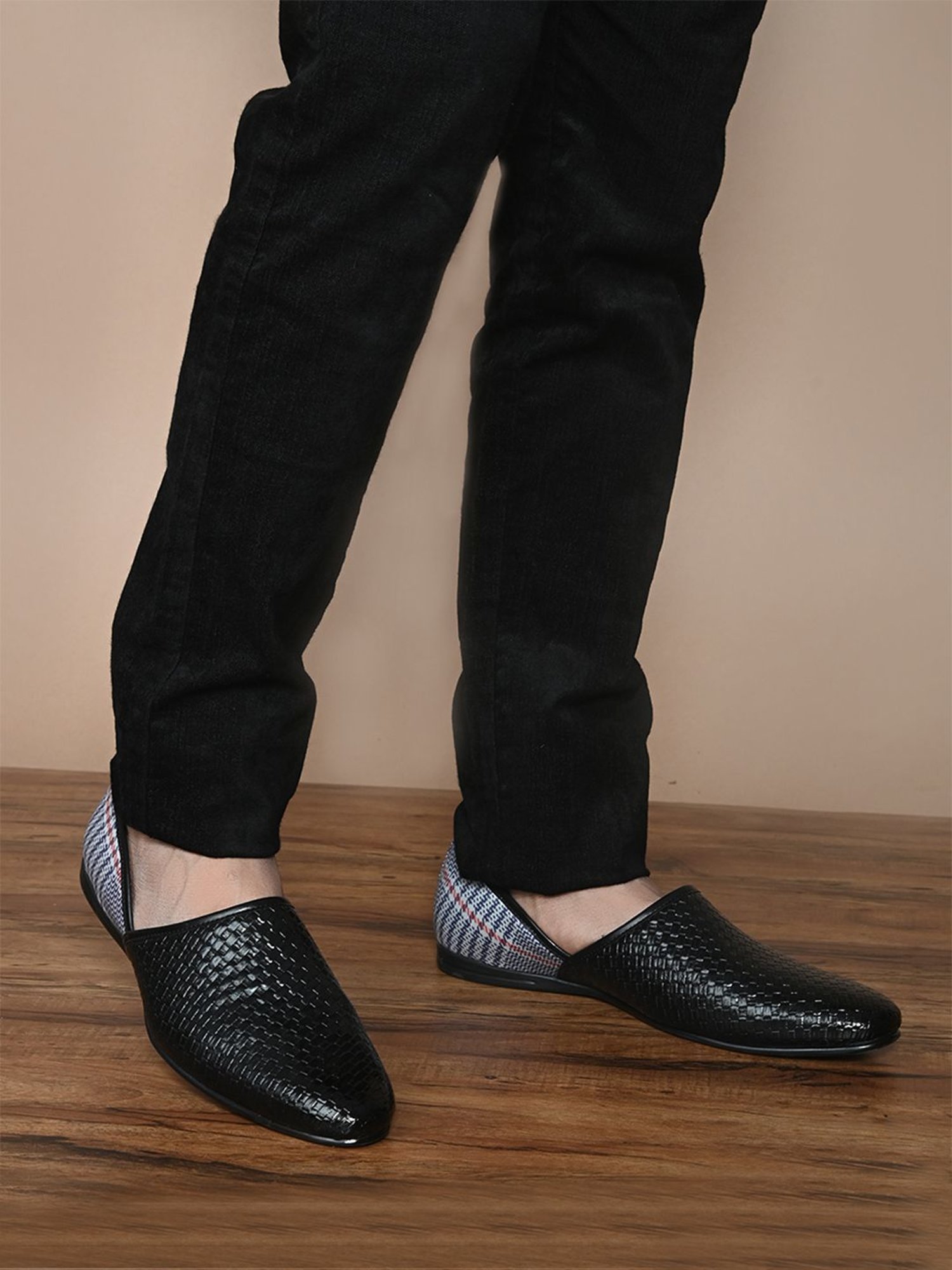 San Frissco Men's Black Casual Loafers