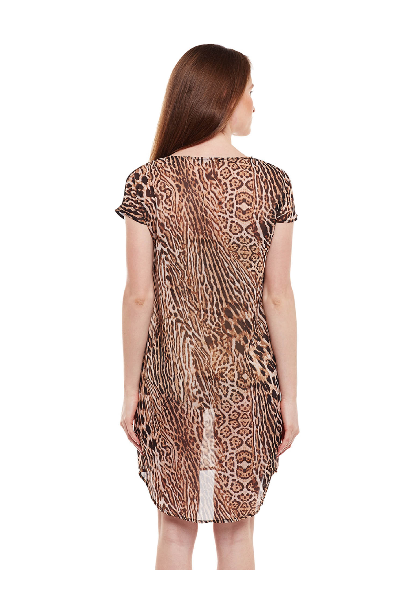 Oxolloxo Brown Printed Dress