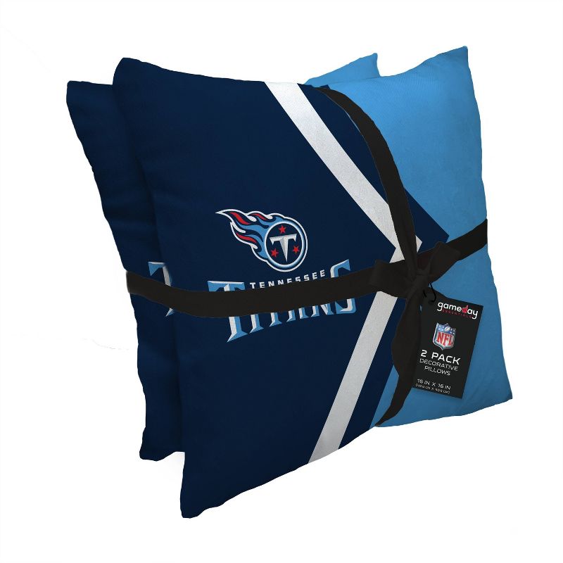 NFL Tennessee Titans Side Arrow Poly Span Throw Pillow - 2pk