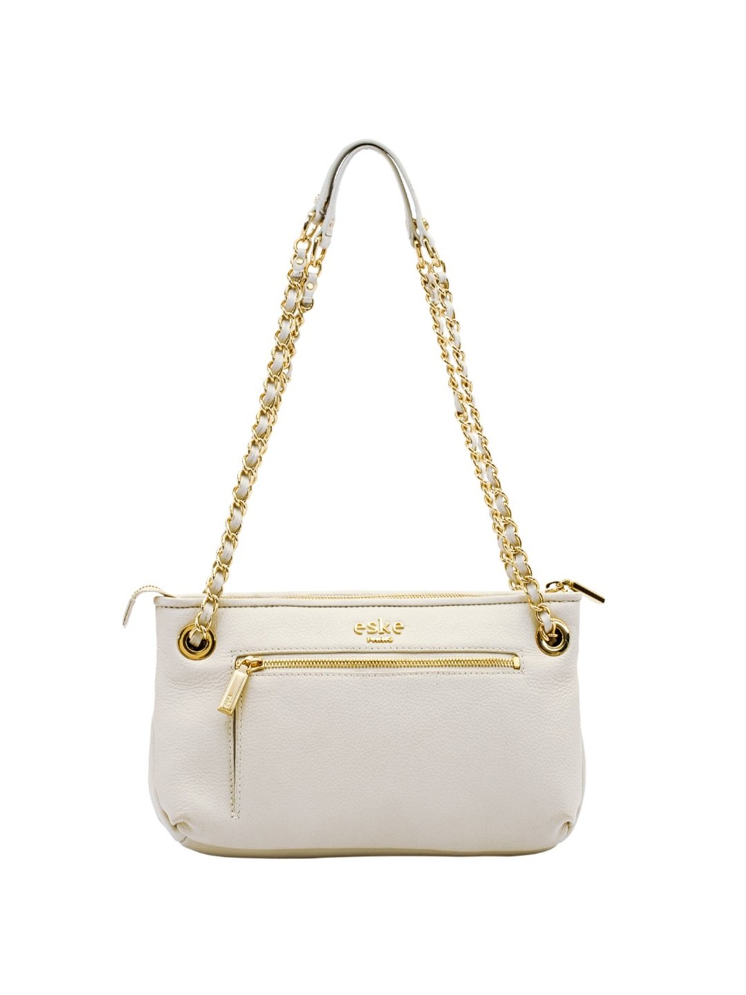 EskeWhite Textured Medium Handbag