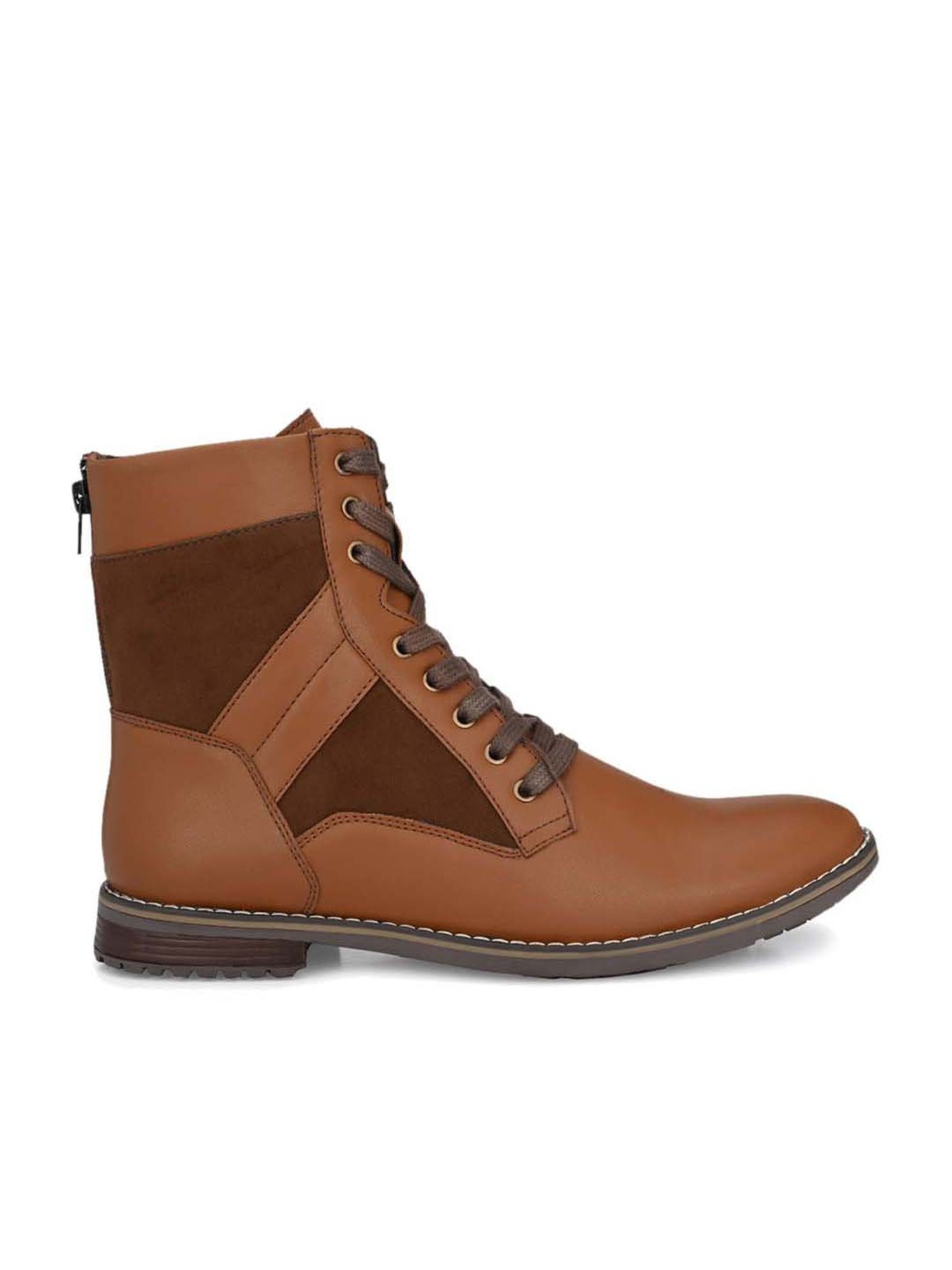 El Paso Men's Tan Casual Boots