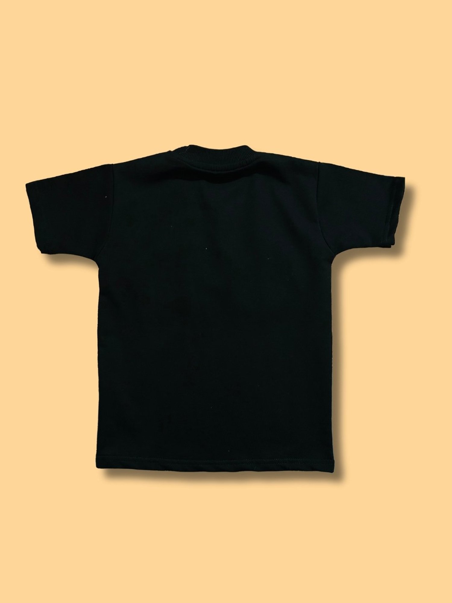 Tippy Top Kids Black Self Design T-Shirt