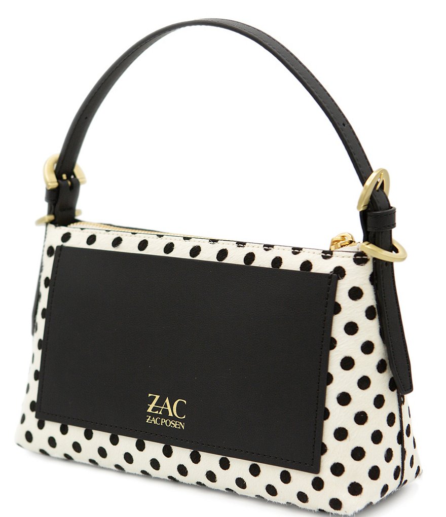 ZAC Zac Posen Dot Top Zip Baguette Bag
