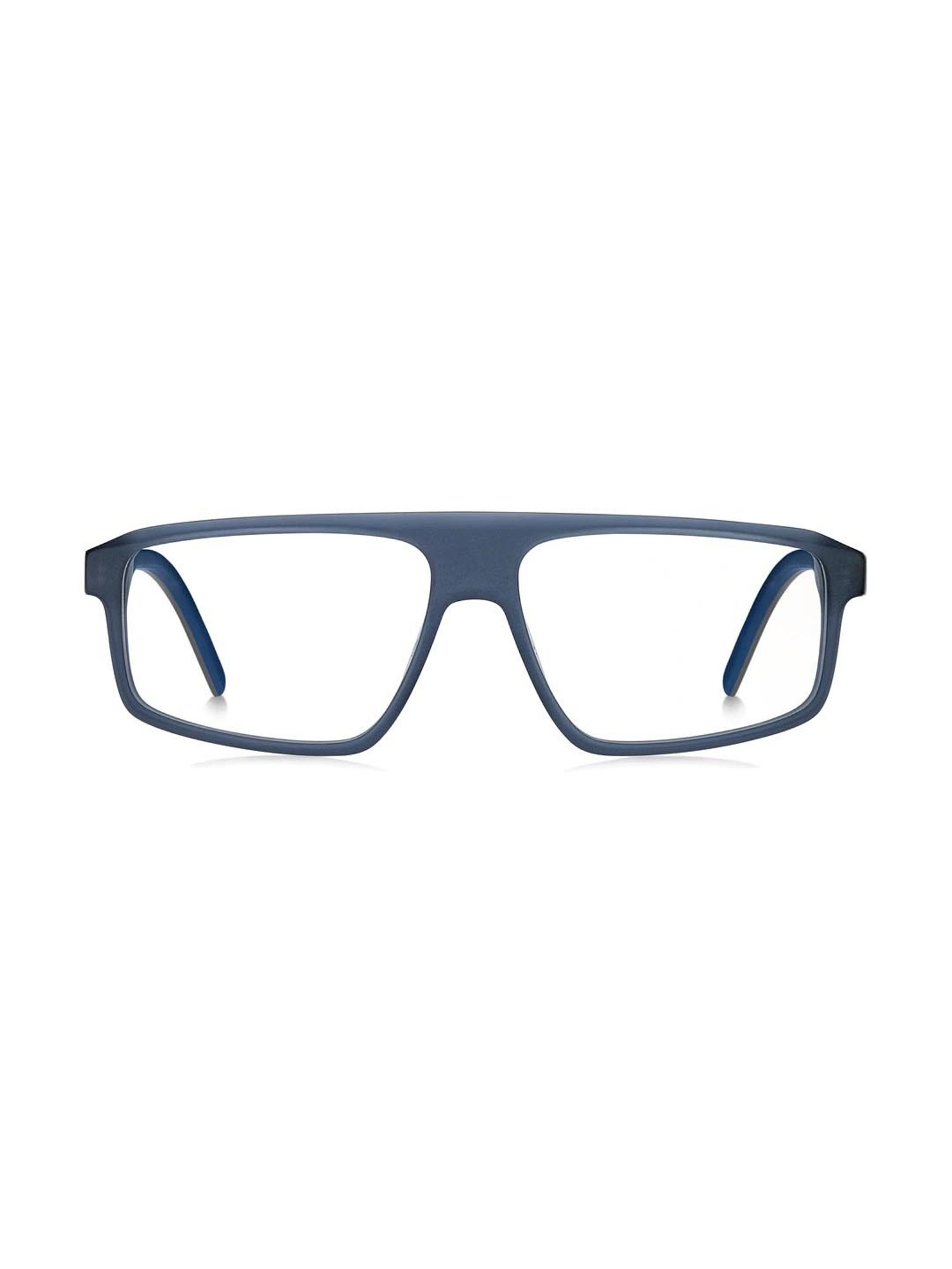 HUGO Blue Rectangular Eye Frames for Men