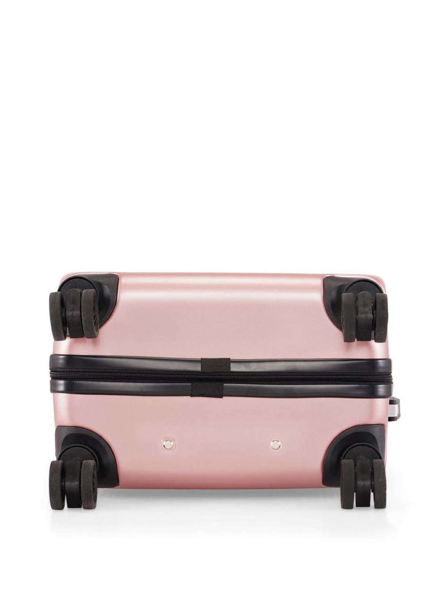 Swiss Brand Geneve Rose Gold Carry-On 4 Wheel Small Hard Trolley 53cm