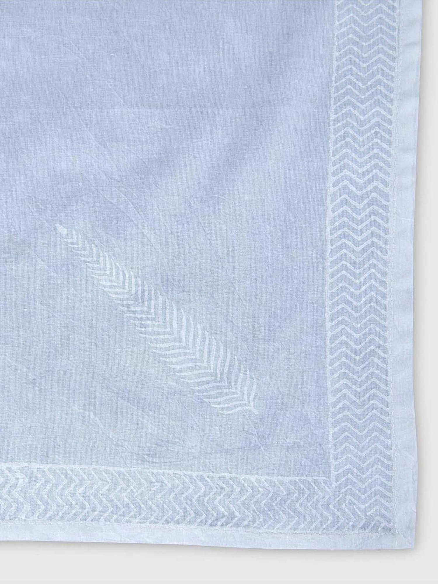 Fabindia Home Sarah White Cotton 140 TC Napkins - Set of 6