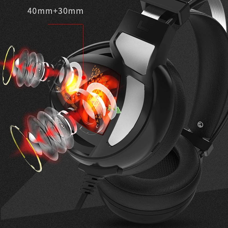 7.1USB Gaming Headset RGB Computer Notebook Wired Headset with Microphone Subwoofer