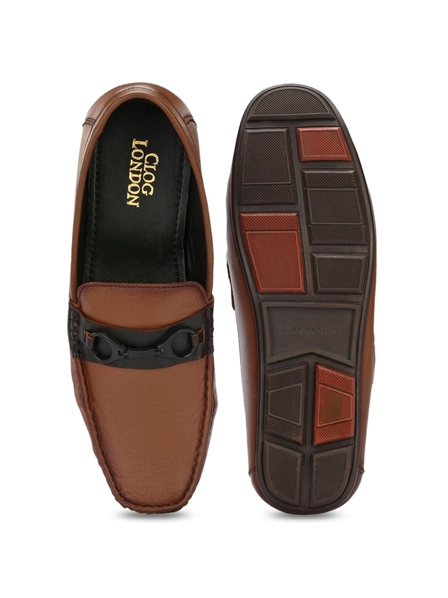 Clog London Men's Tan Casual Loafers