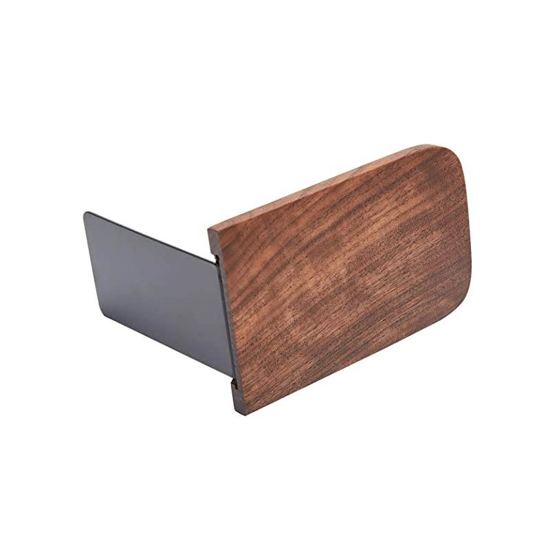 Wood BookendsPack of 1 PairNonSkidBlack WalnutOffice Book Stand Black WalnutA