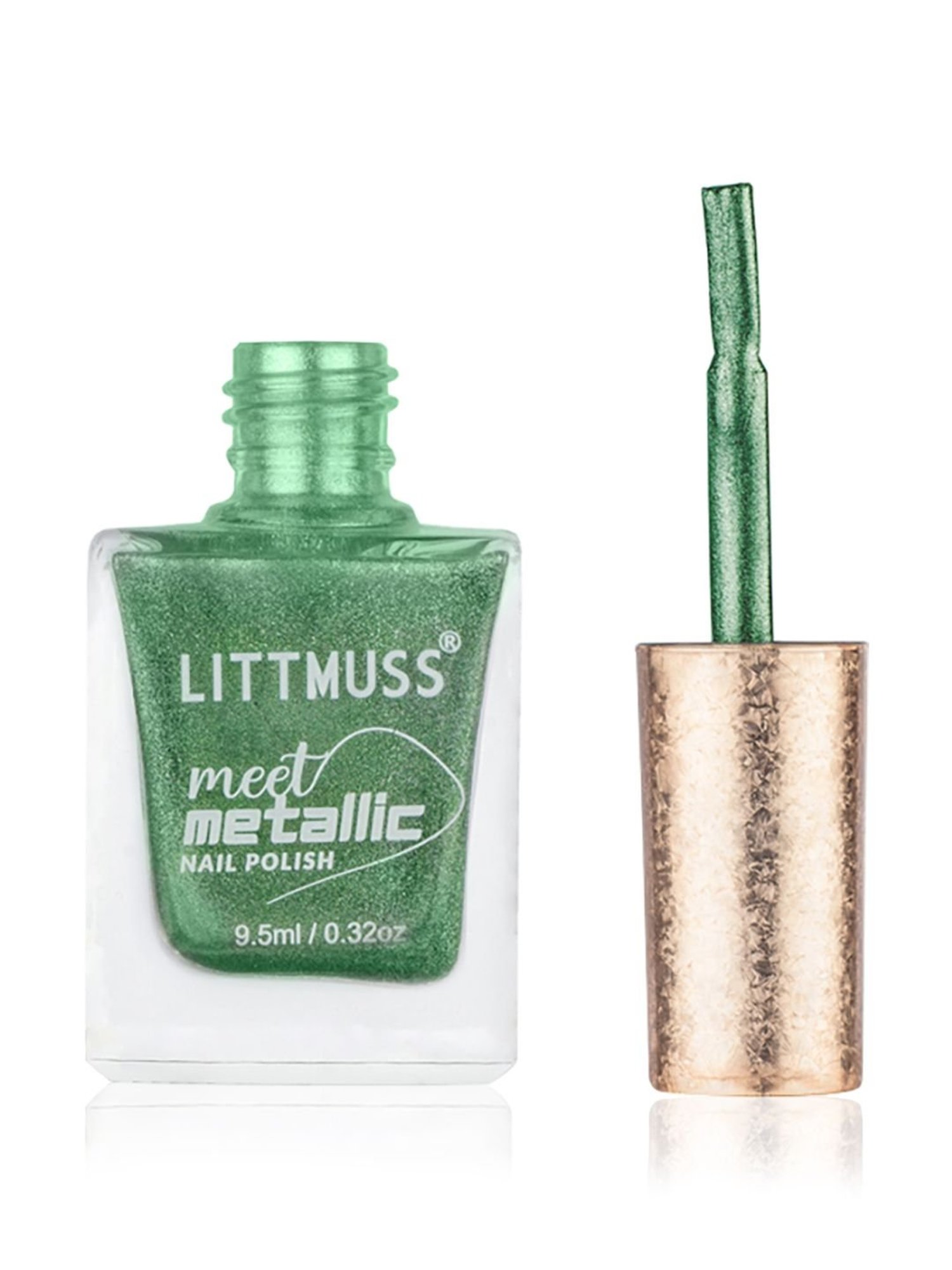 Littmuss Meet Metallic Nail Polish Green Gold 066 - 9.5 ml