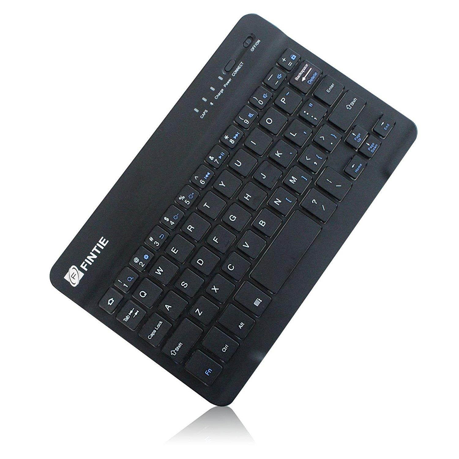 Fintie Ultrathin Wireless Bluetooth Keyboard 4mm 7-Inch Black
