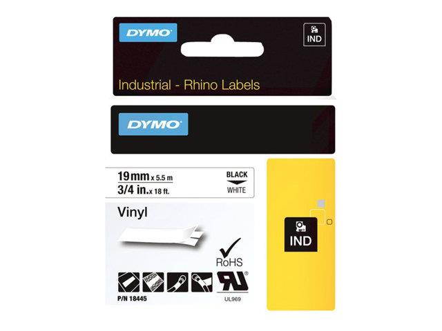 Sanford 18445 Black on White Label Printer Tape, 19mm Width, 5.5m Length