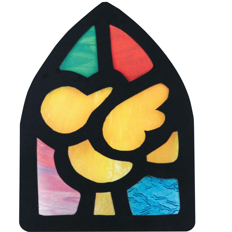 Roylco Stained Glass Craft Paper, 5-1/2 x 8-1/2 Inches, Assorted Colors, pk of 24