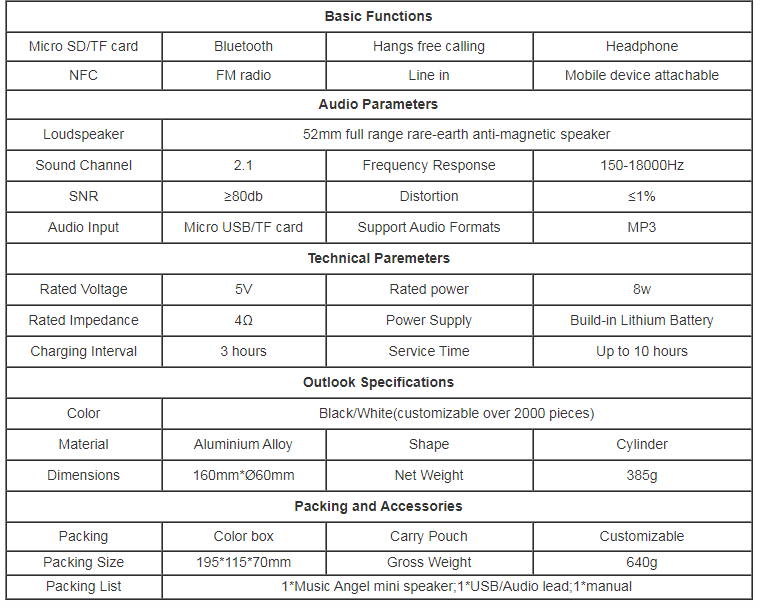 Hi fi bluetooth speaker with am fm radio loudspeaker oem speakers