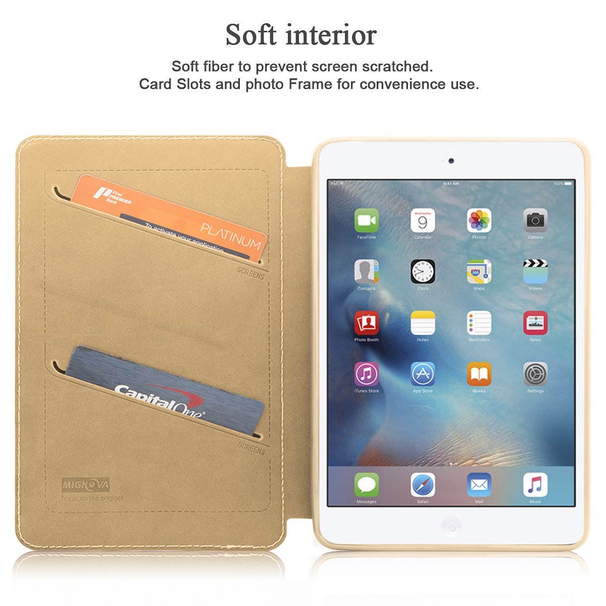 Mignova iPad Mini 4 Case - Ultra Slim Lightweight Smart Stand Cover Case With Auto Wake / Sleep for Apple iPad Mini 4