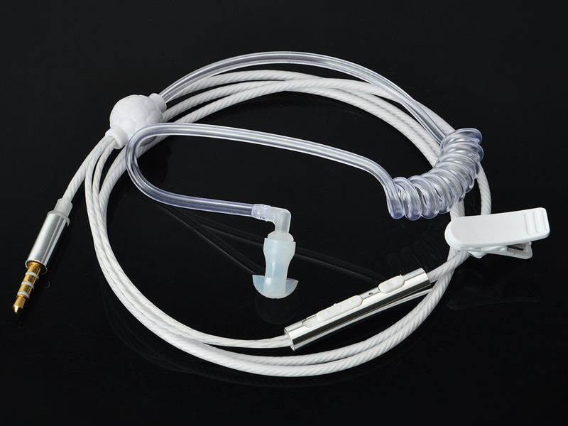 HYS Earpiece Transparent 3.5mm In-Ear Wired For Smartphones  iPhone ipad Samsung Huawei