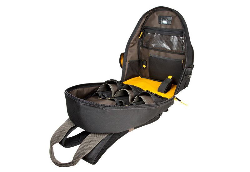 CLC L255 Tech Gear 53-Pocket Dual Compartment LED Lighted Tool Storage Backpack