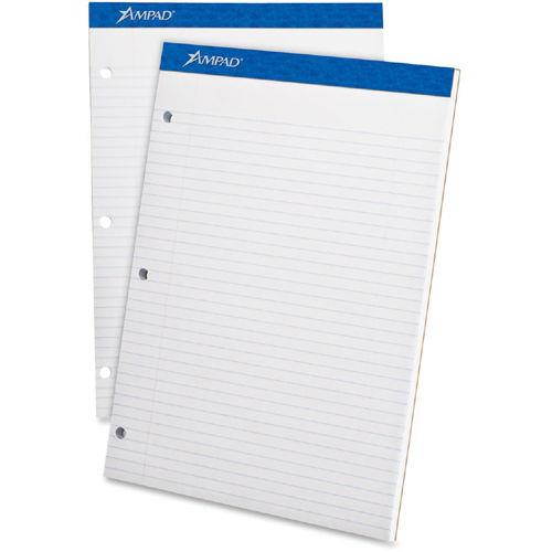 Ampad Double Sheet College-ruled Writing Pad - 100 Sheet - 15 Lb - (20323)