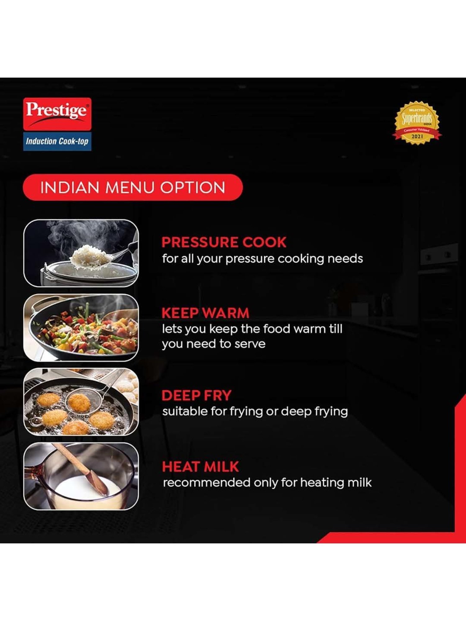 Pigeon Blackline Smart Black Glass Manual Gas Stove (2 Burners)