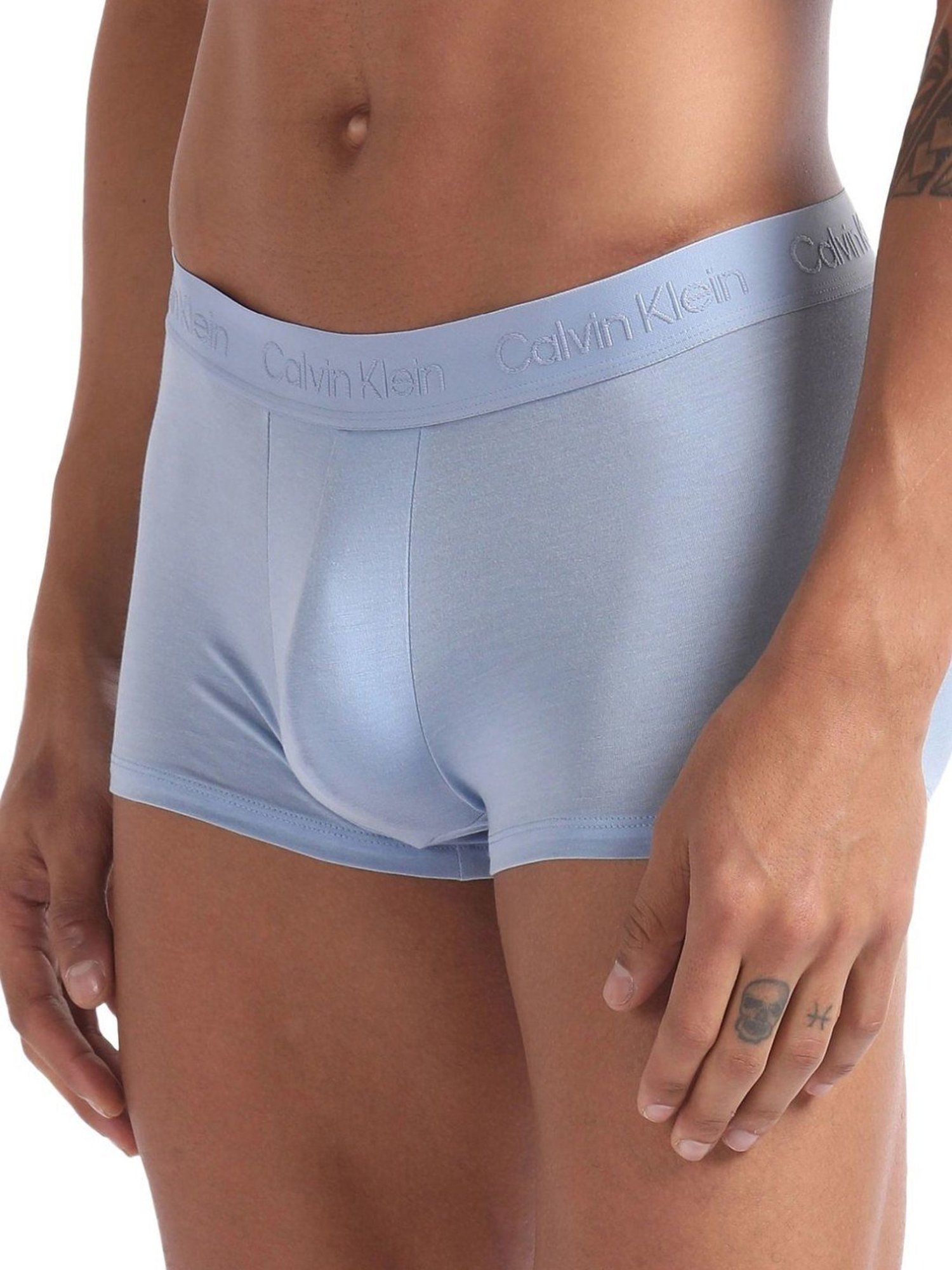 Calvin Klein Jeans Sleek Grey Regular Fit Trunks