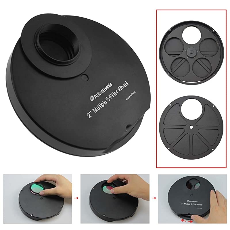 2quot Multiple 5Position Filter Wheel for Telescope Allowing You to Image Without Any Reflections or Stray Light