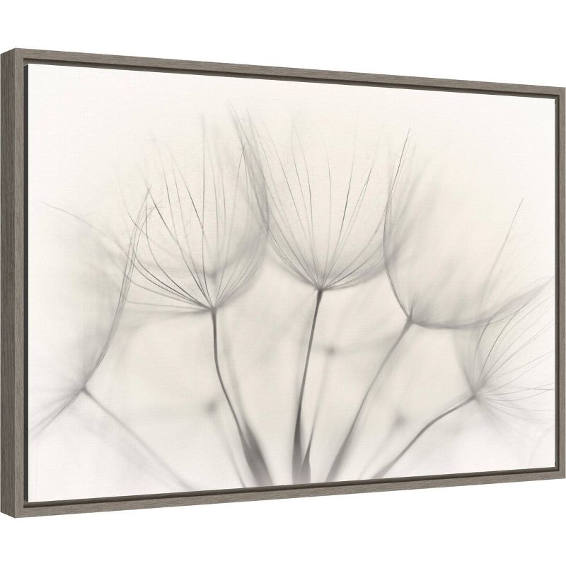23" x 16" Floral Wisps by Jakob Arnholtz Framed Wall Canvas - Amanti Art