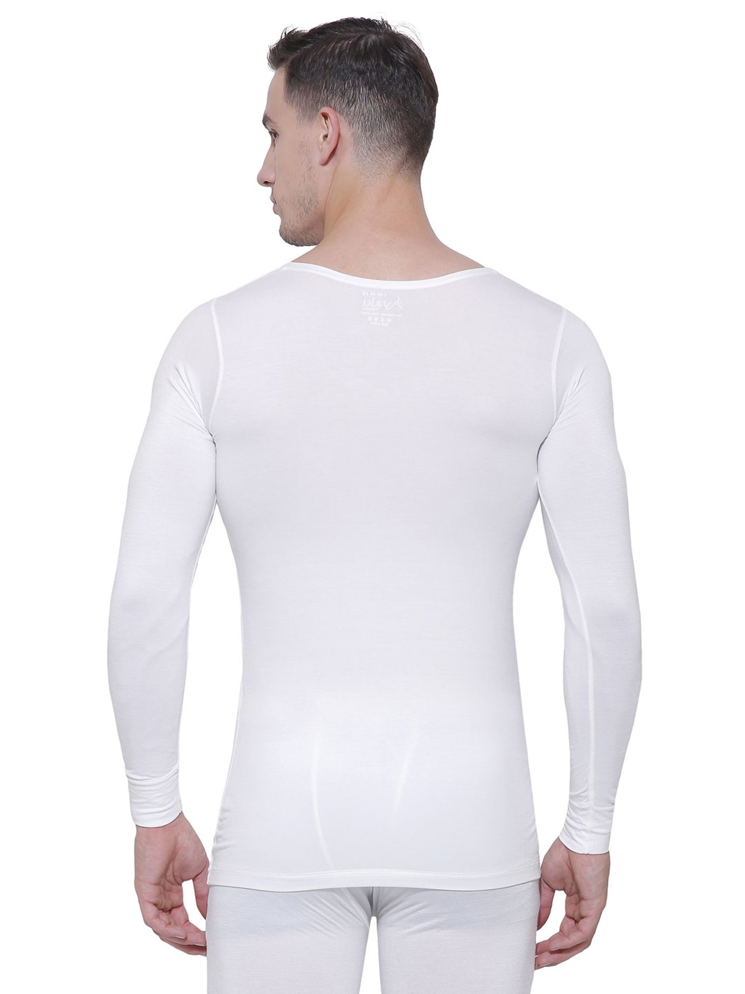 Bodycare Off White Round Neck Thermal Top
