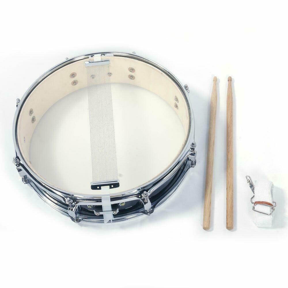 New   Snare Drum Black Percussion Poplar 13x3.5 Inch