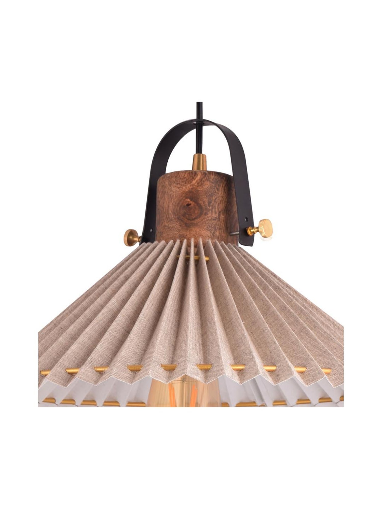 Kapoor E Illuminations Dolmen Beige Steel Hanging Light - Set of 1