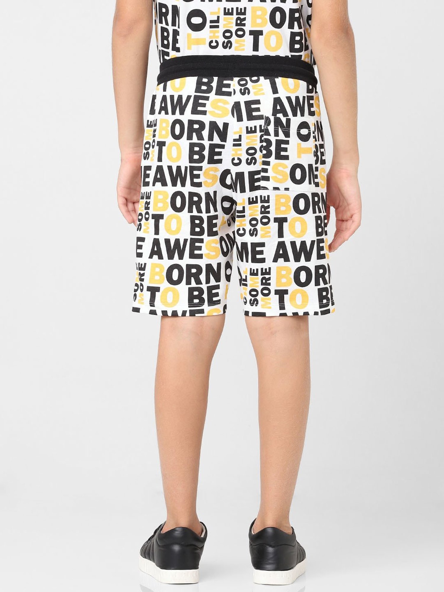 Jack & Jones Junior White Printed Shorts